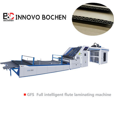 Máquina de laminação de folha de cartão ondulado automática para fabricação de caixas de cartão