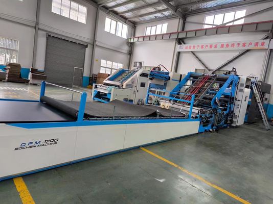 Máquina de laminação de folha a folha de alta velocidade para papel ondulado com correcção automática e controlo servo a 160 m/min