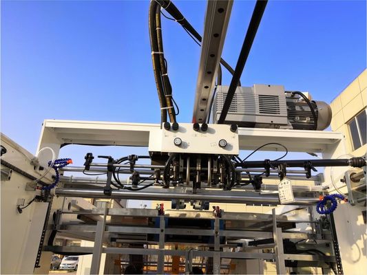 Máquina de laminação de flauta de alta velocidade com sistema de alimentação de borda de chumbo