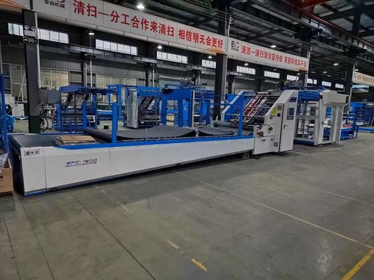 Máquina laminadora de flauta de alta velocidade de 180 m/min para laminação de cartão