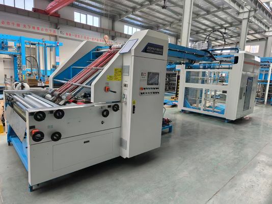Máquina Laminadora Automática de Flauta para Sistema de Energia Elétrica Projetada para Espessura de Papel Superior de 150 a 800gsm e Tamanho Mínimo de Folha de 400X380mm