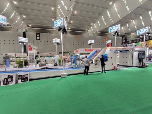 Máquina de laminação de folha a folha de 5 camadas de condução elétrica para cartão de 300 gm-10 mm e flauta B E