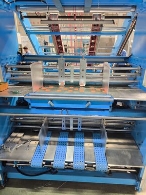 Máquina de laminação de folha a folha de 5 camadas de condução elétrica para cartão de 300 gm-10 mm e flauta B E