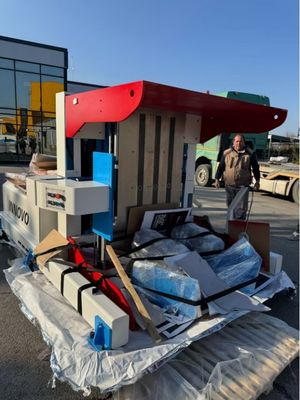 Máquina Viradora de Pilhas PT-1300/1650 com Capacidade de Carga de 1,5 Toneladas e Tamanho Mínimo de Material de 50*60cm para Impressão e Embalagem