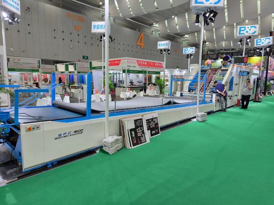 Máquina de laminação de alta velocidade folha a folha de 5 dobras com controle servo para laminação de papelão ondulado