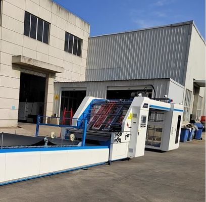Máquina de montagem de papel de papel de parede flauta laminação automática 3 camadas