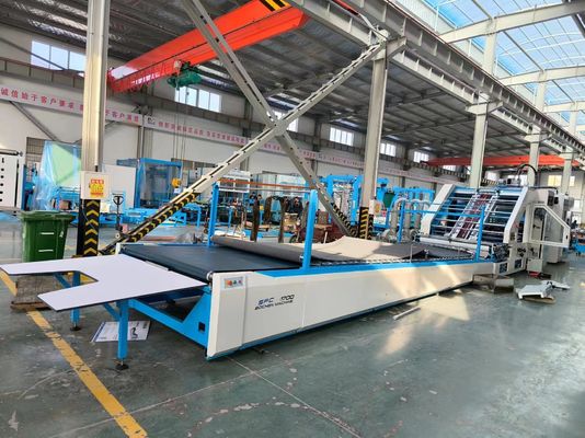 Máquina de laminação de folha a folha de alta velocidade para papel ondulado com servocontrole e correção automática a 150 m/min