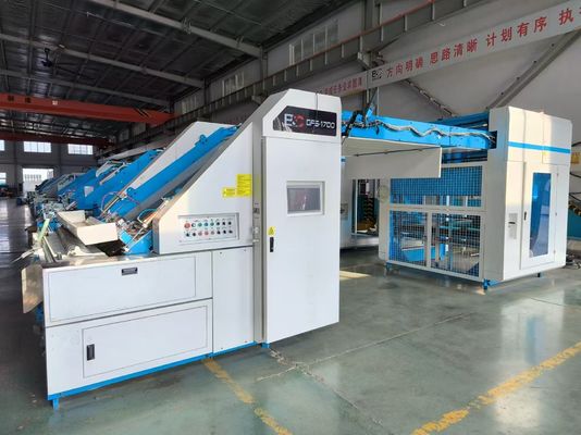 GFS 200m/min Máquina laminadora de flauta de alta velocidade Superposição de alimentação e controle de servo para placas curvadas onduladas
