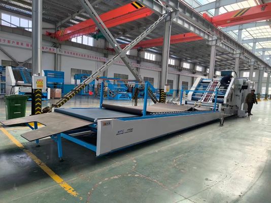 Máquina de laminação automática de folha para folha para papel ondulado com correção automática e controle servo a 160 m/min