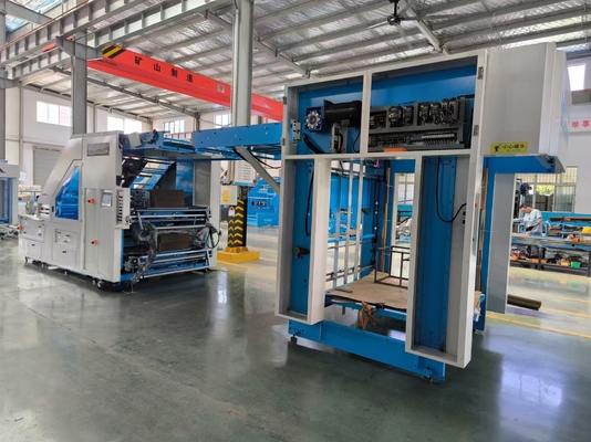 Máquina de laminação de flauta de 5 camadas para papel ondulado com servocontrole