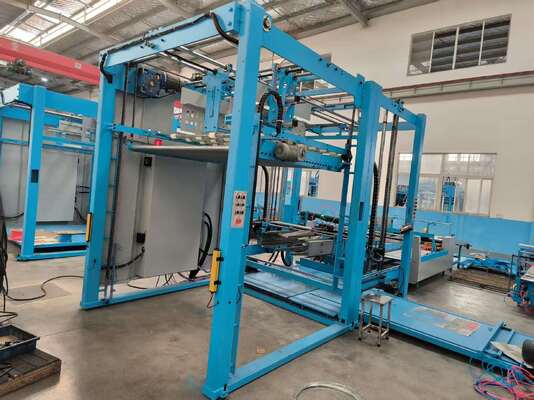 Máquina automática de contagem de papel, processos de torneamento e empilhamento para o fluxo de trabalho na produção de cartão ondulado
